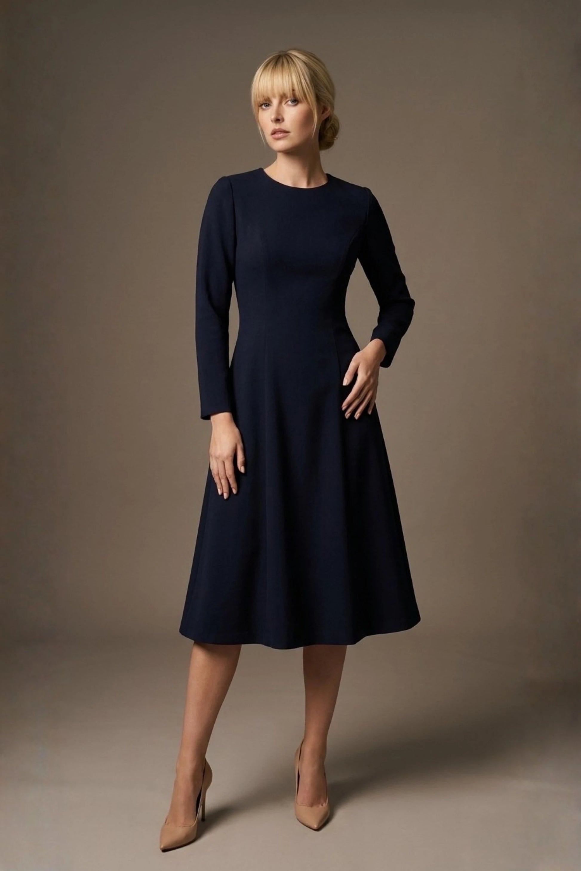 Turner Long Sleeve A-Line Dress