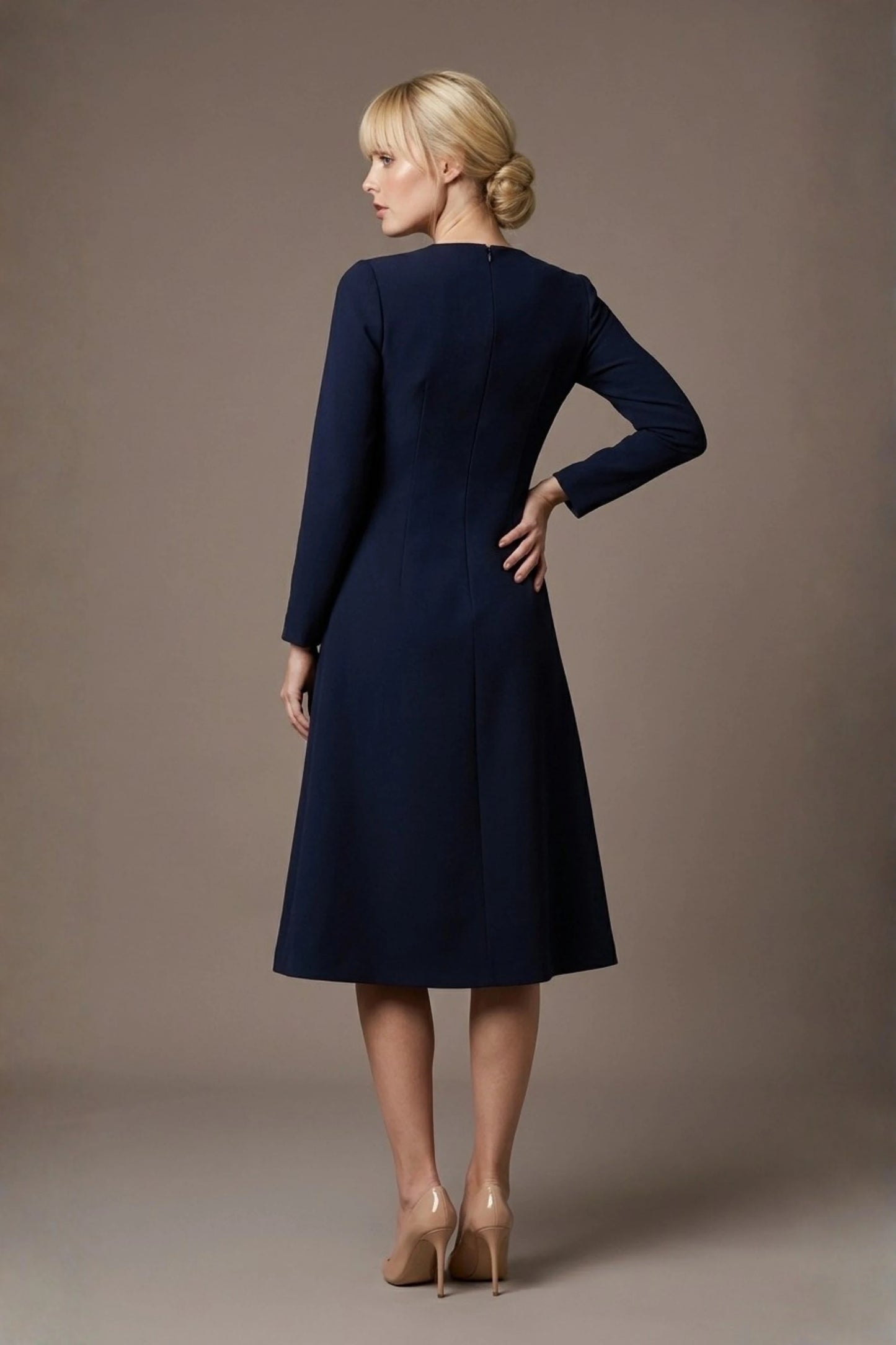 Turner Long Sleeve A-Line Dress