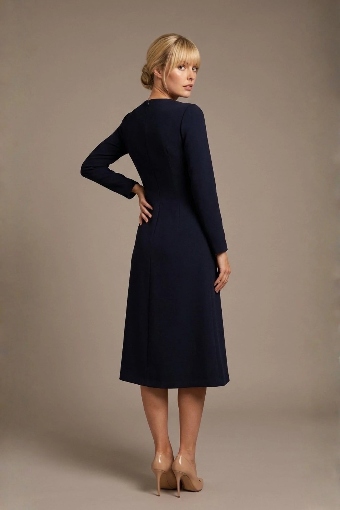 Turner Long Sleeve A-Line Dress