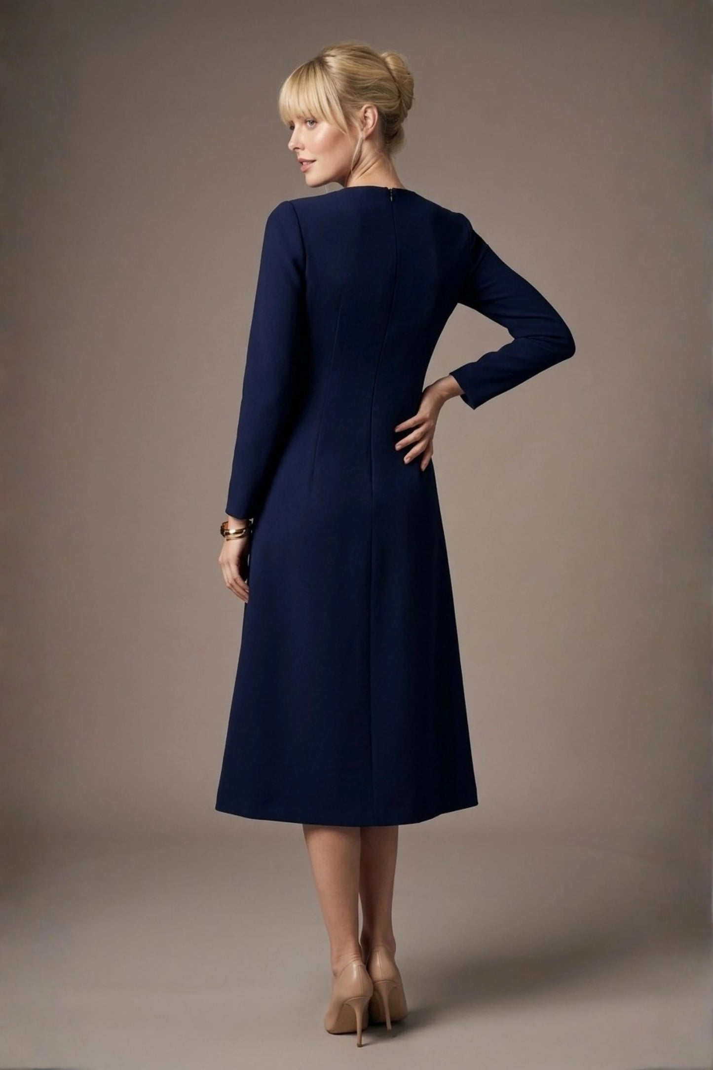 Turner Long Sleeve A-Line Dress