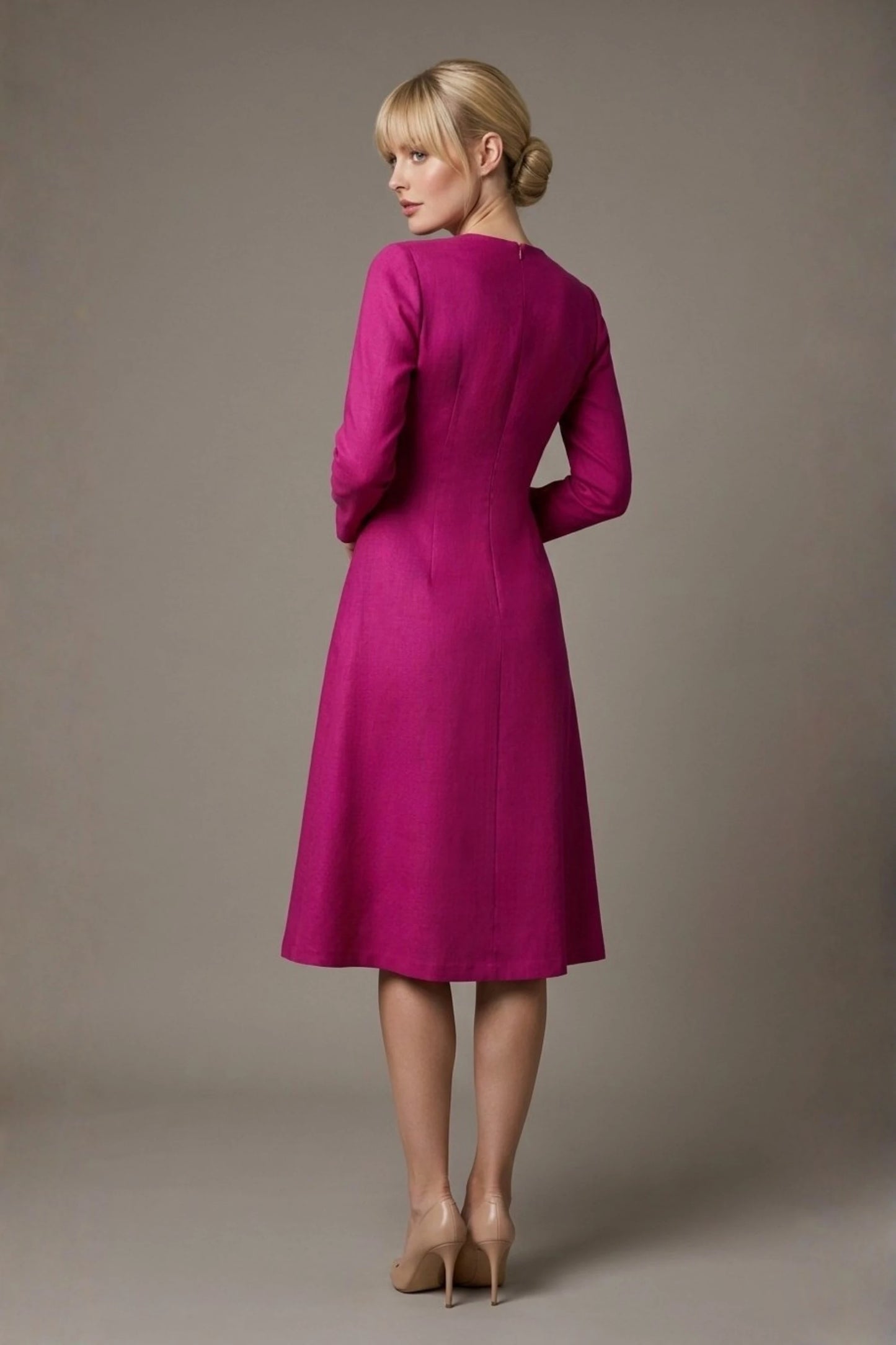 Turner Long Sleeve A-Line Dress