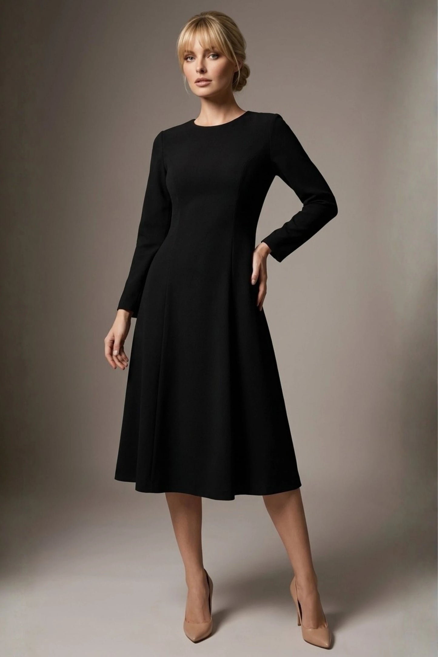 Turner Long Sleeve A-Line Dress
