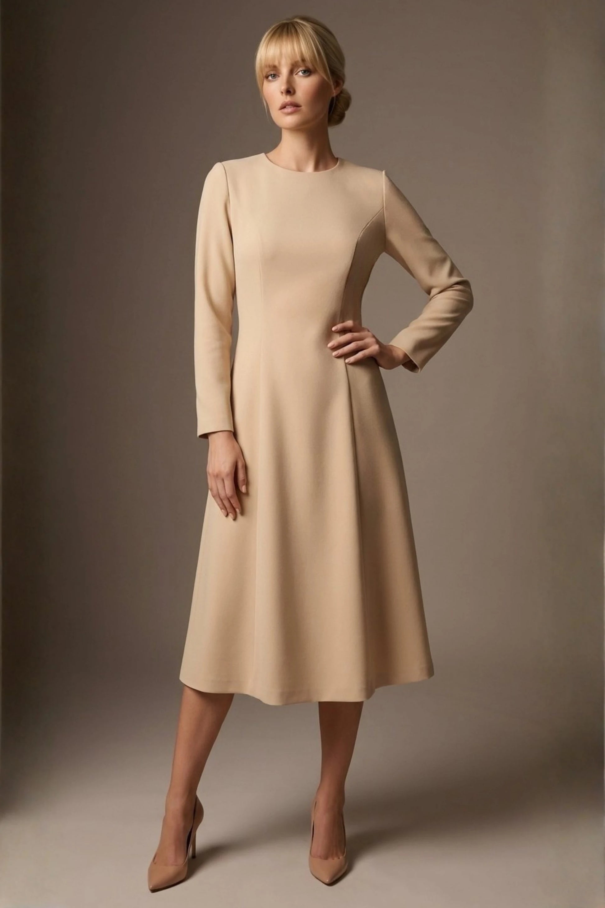 Turner Long Sleeve A-Line Dress