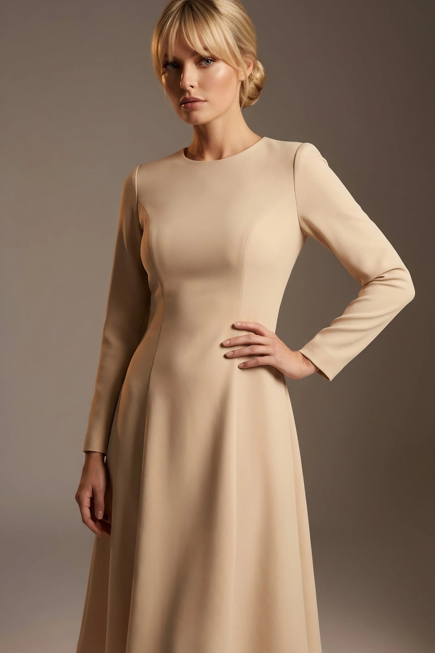 Turner Long Sleeve A-Line Dress
