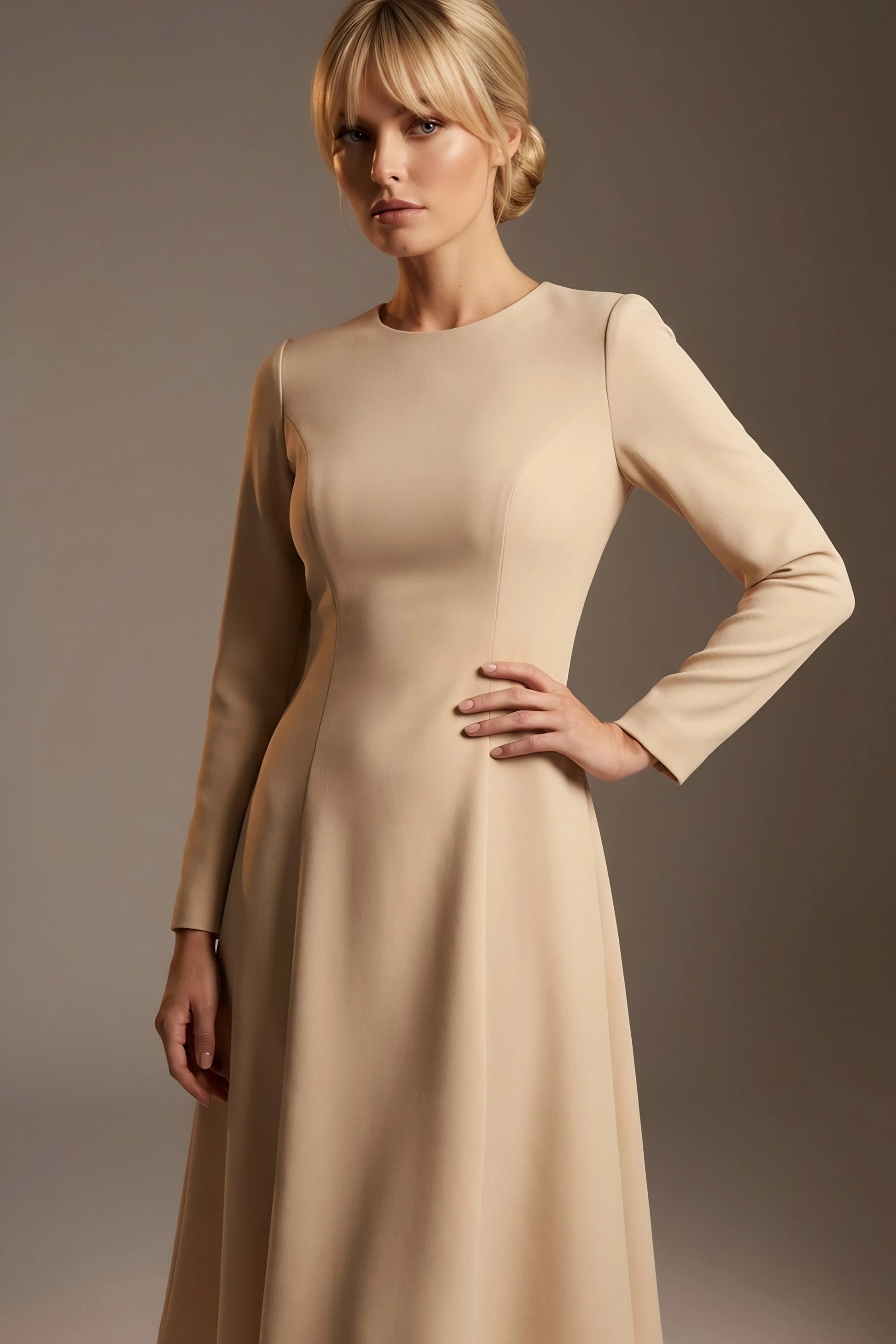 Turner Long Sleeve A-Line Dress