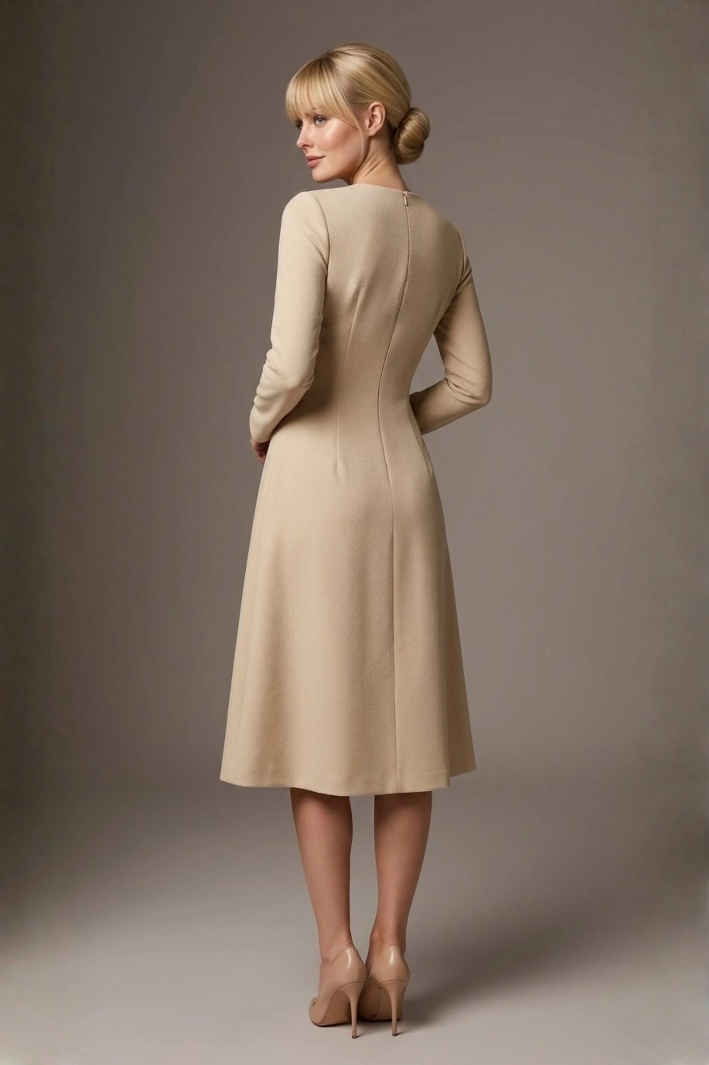 Turner Long Sleeve A-Line Dress