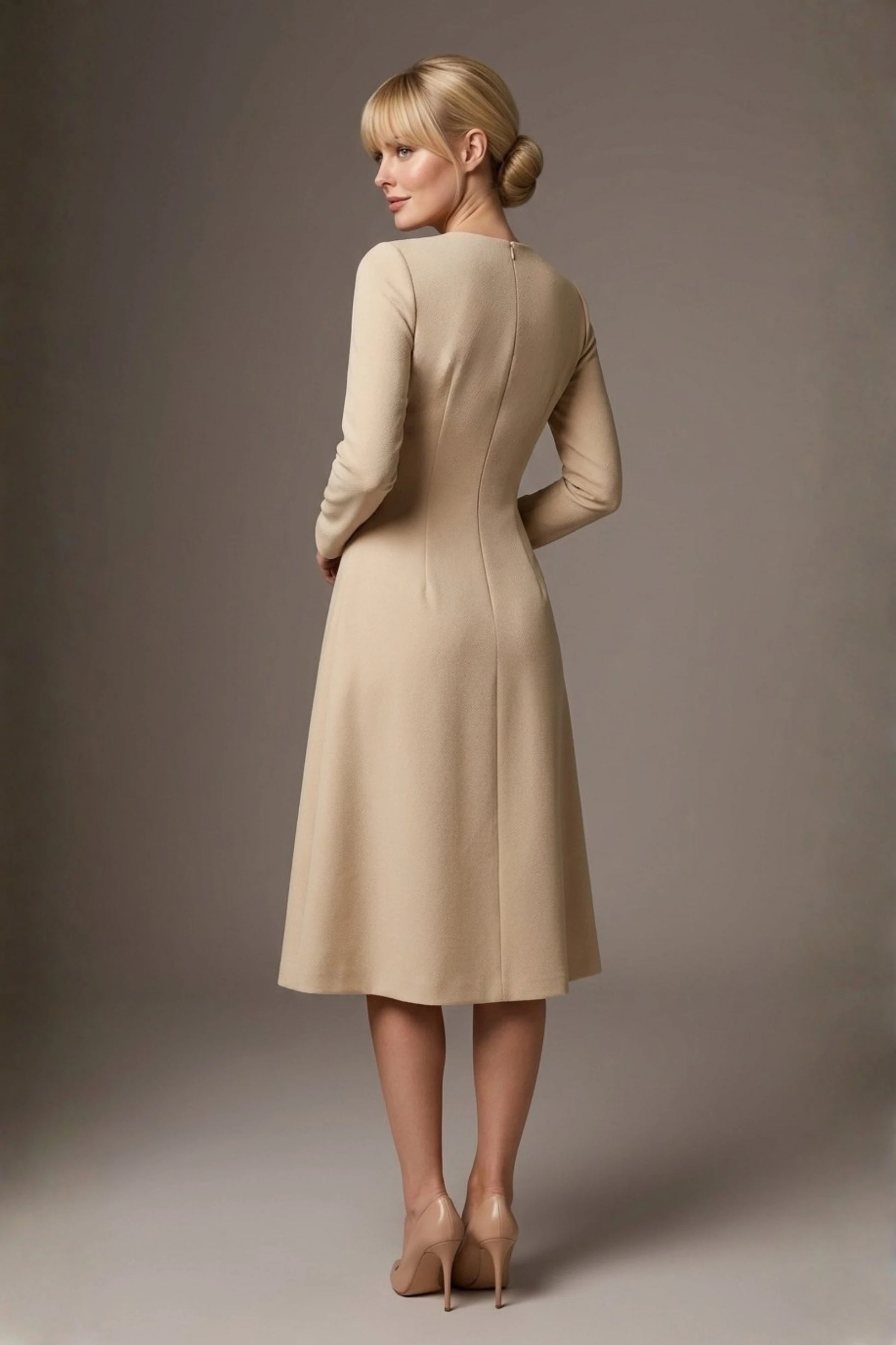 Turner Long Sleeve A-Line Dress
