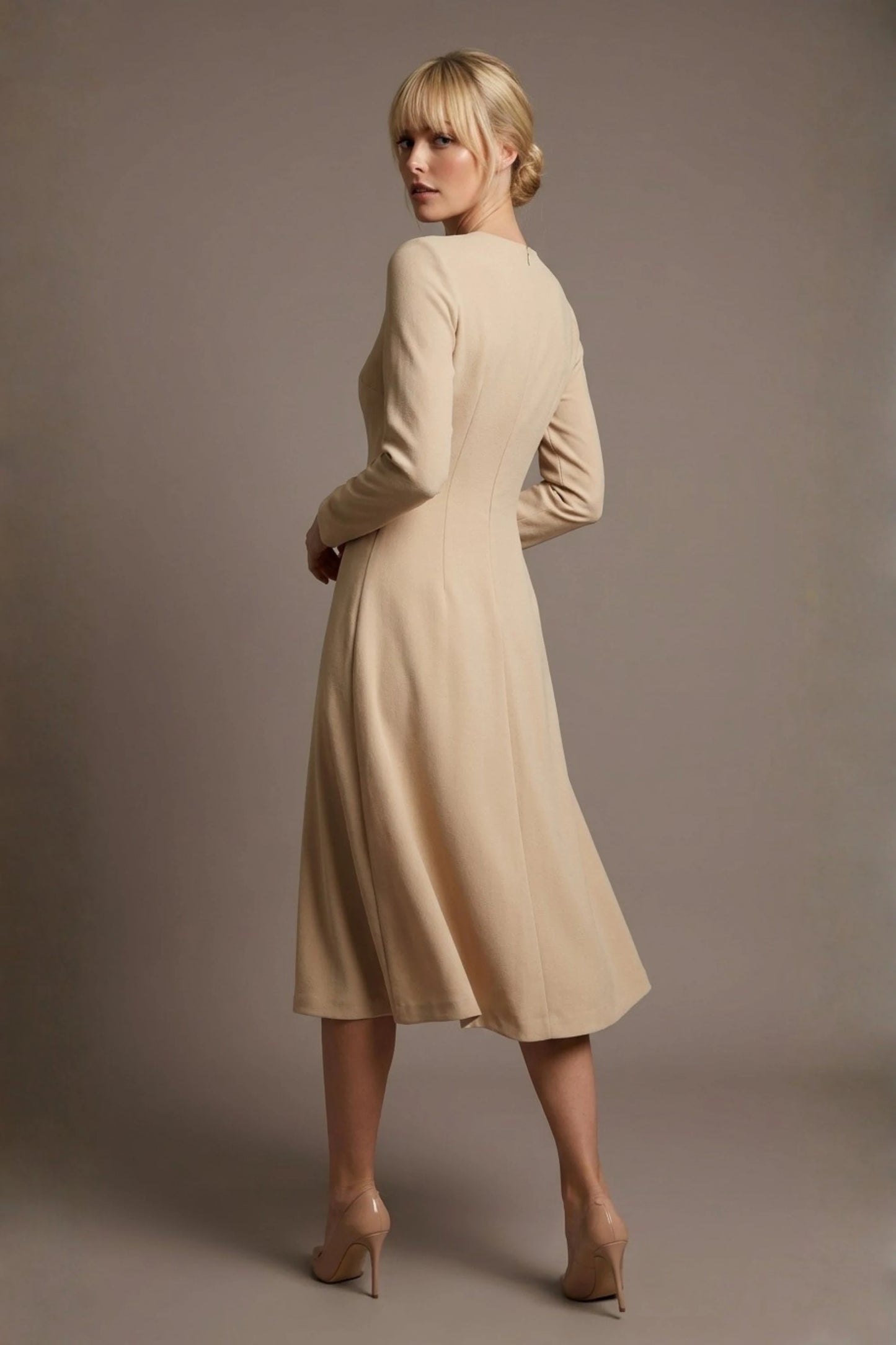 Turner Long Sleeve A-Line Dress