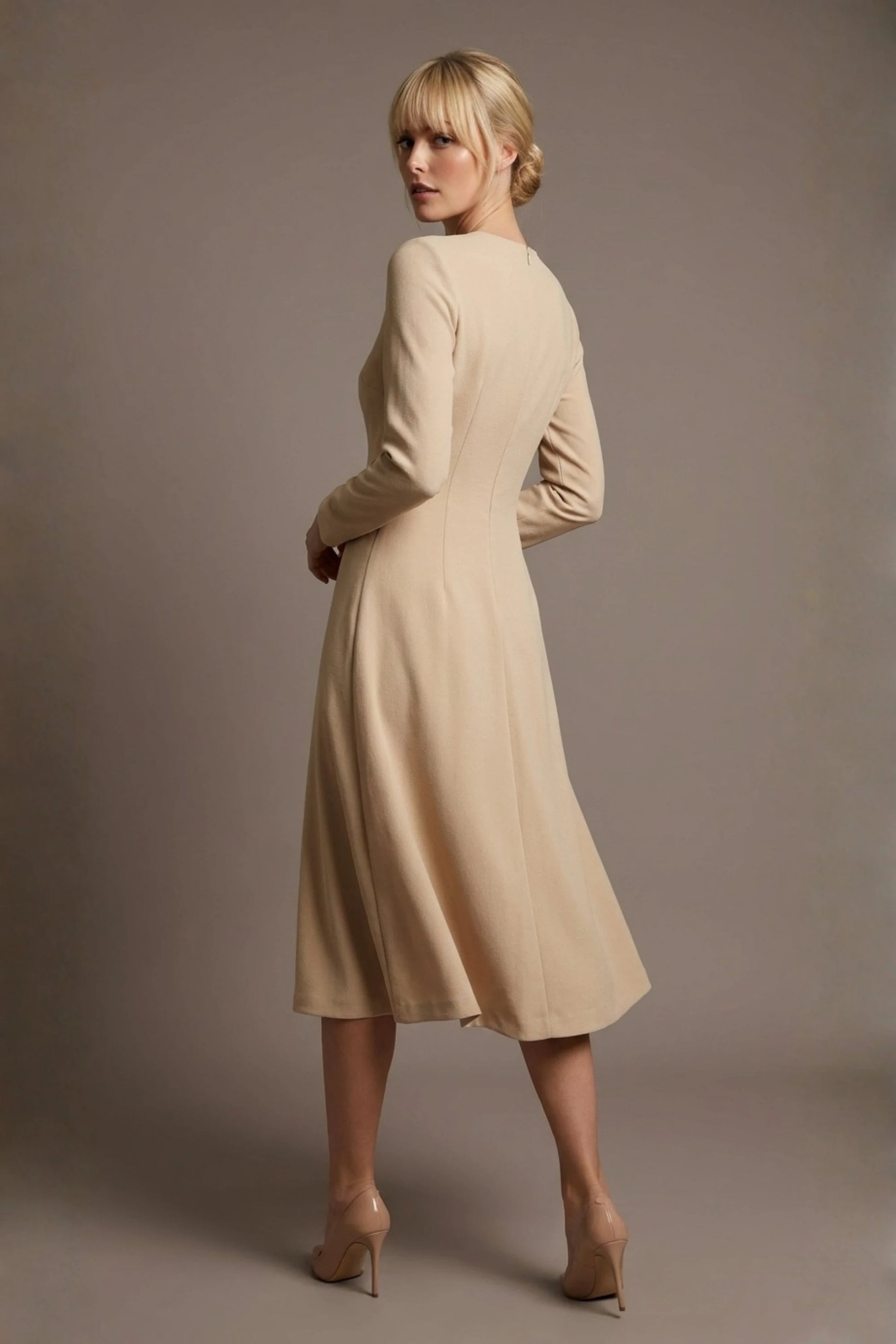 Turner Long Sleeve A-Line Dress