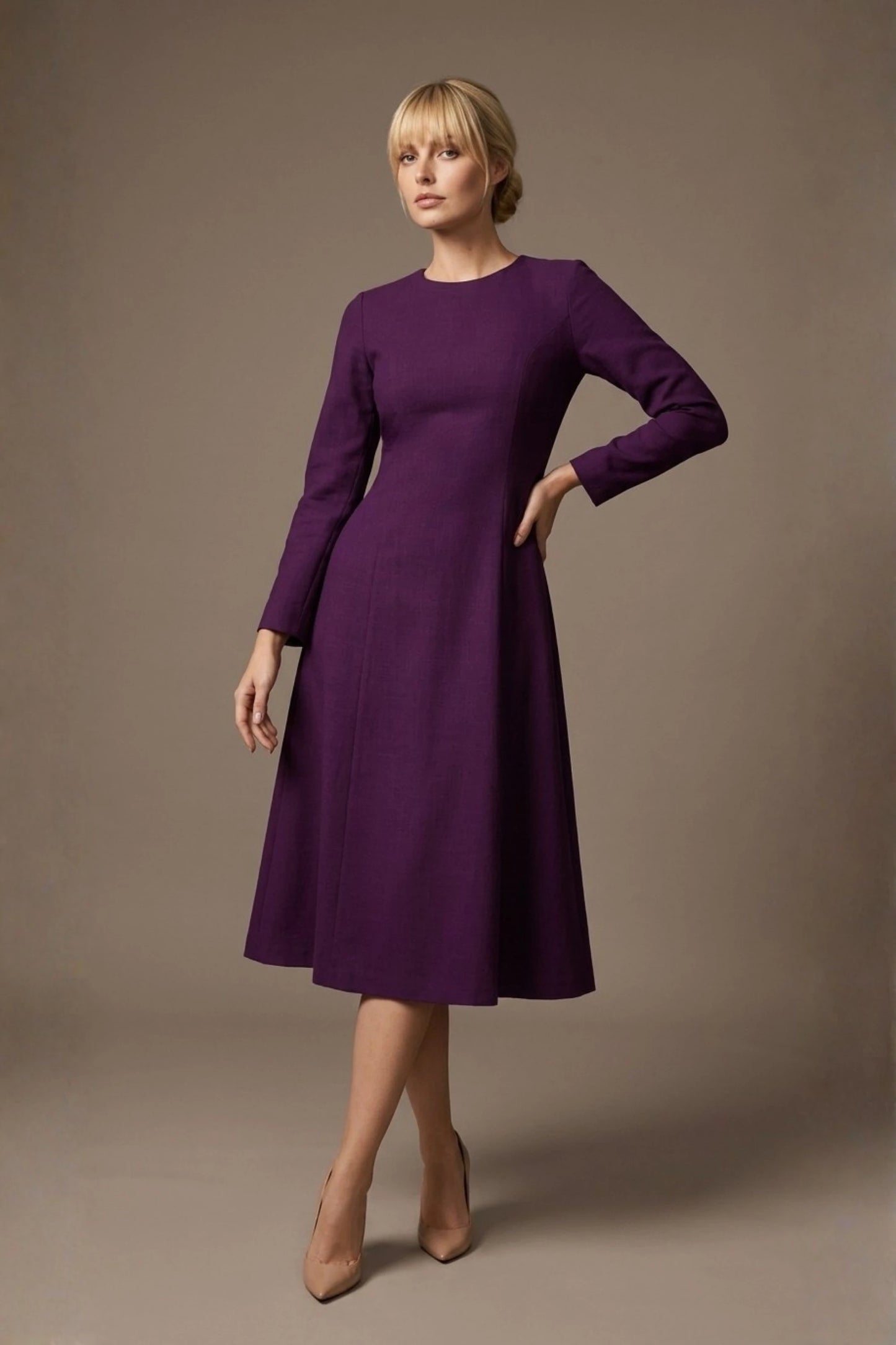 Turner Long Sleeve A-Line Dress