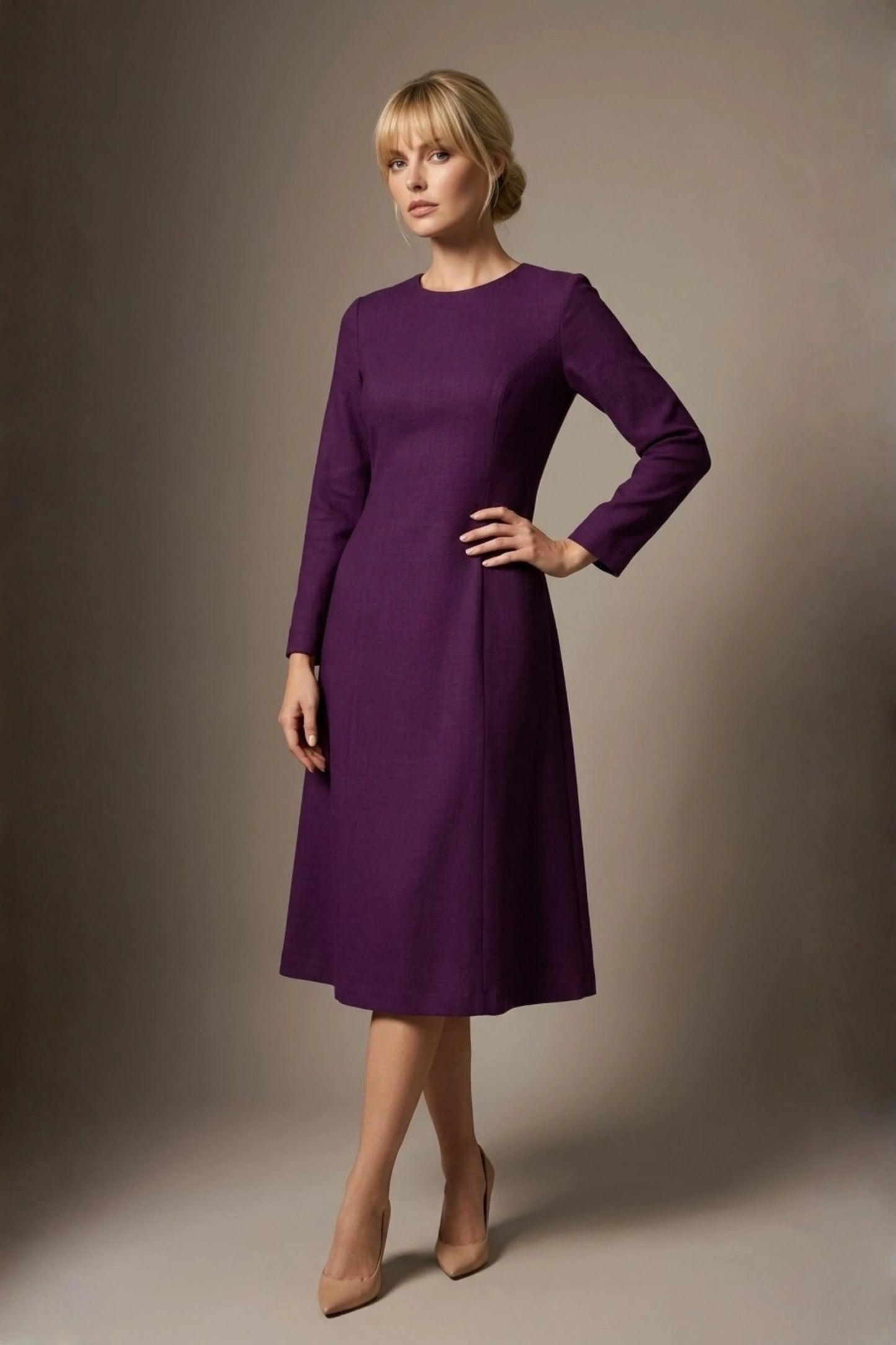 Turner Long Sleeve A-Line Dress
