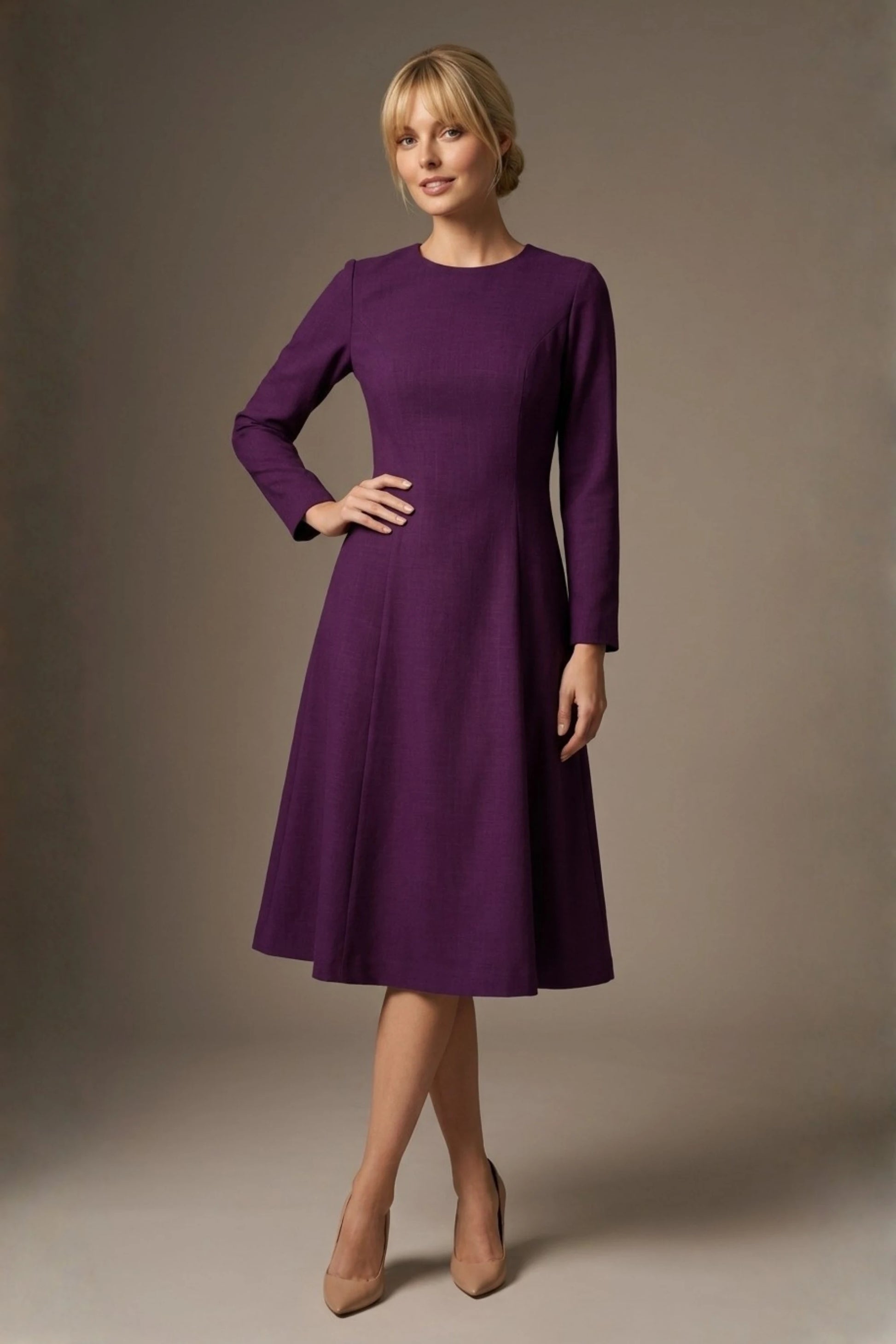 Turner Long Sleeve A-Line Dress