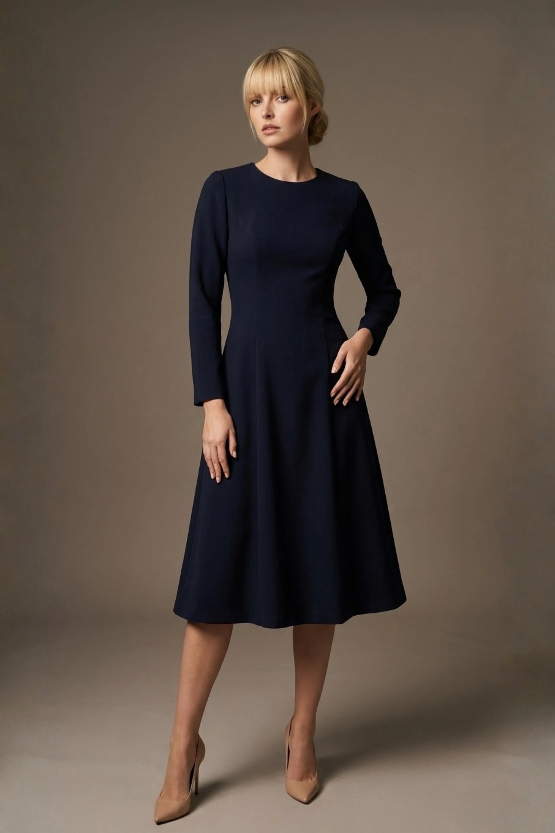 Turner Long Sleeve A-Line Dress