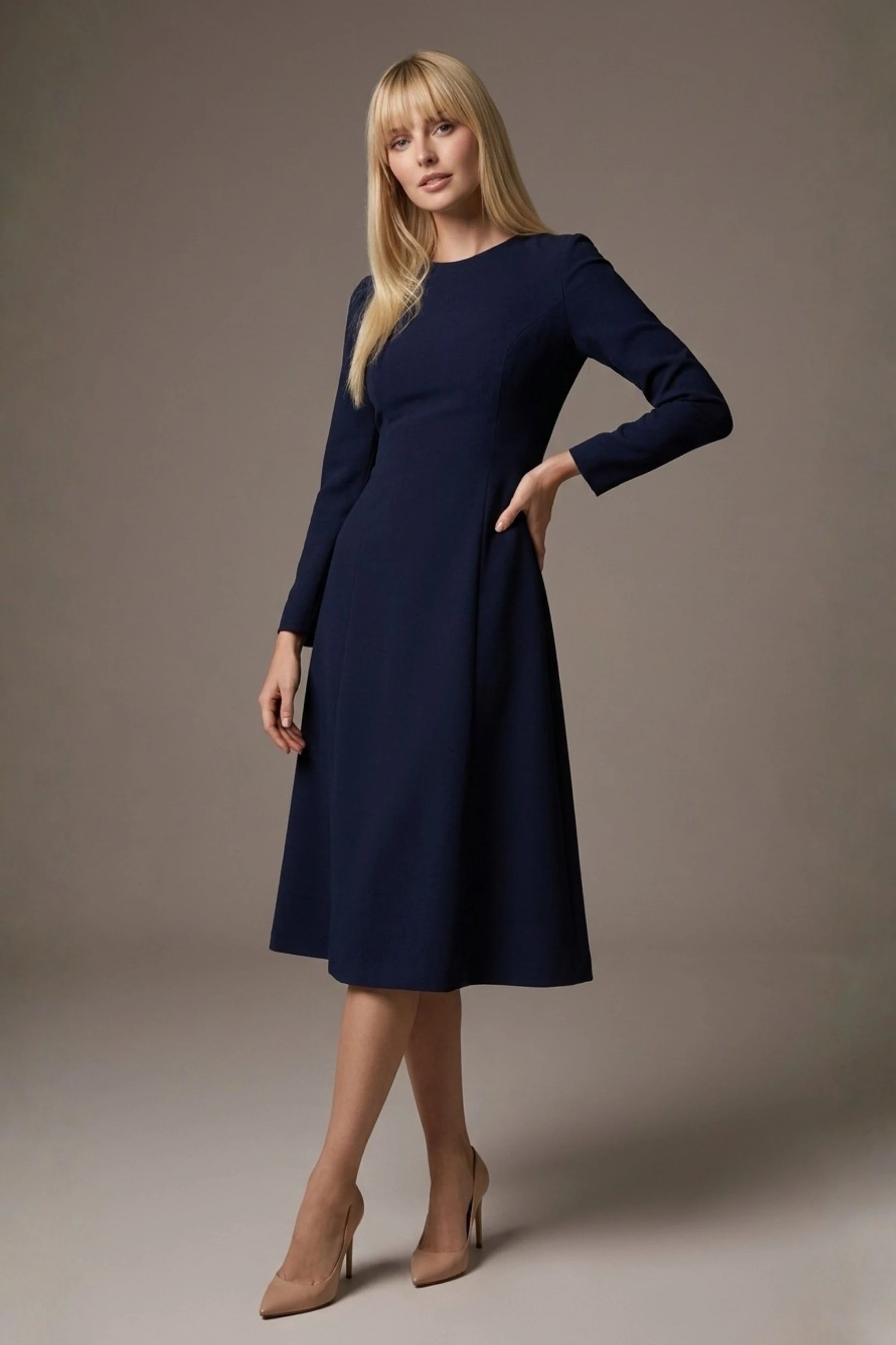 Turner Long Sleeve A-Line Dress