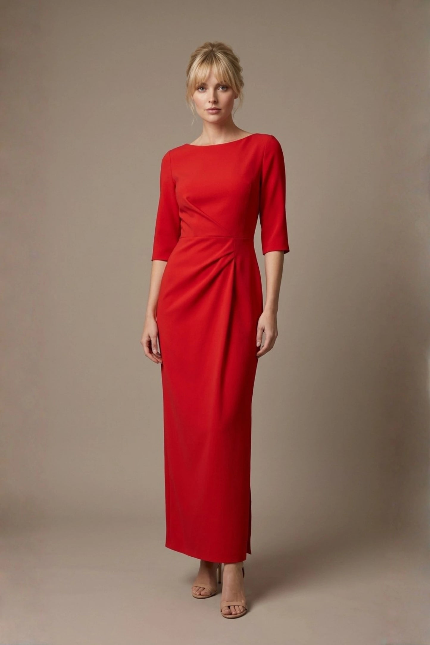 Havana Boat Neck Maxi Dress