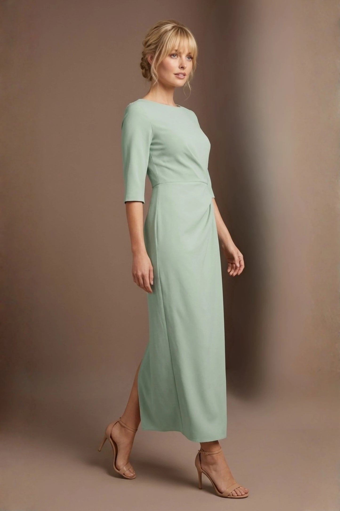 Havana Boat Neck Maxi Dress