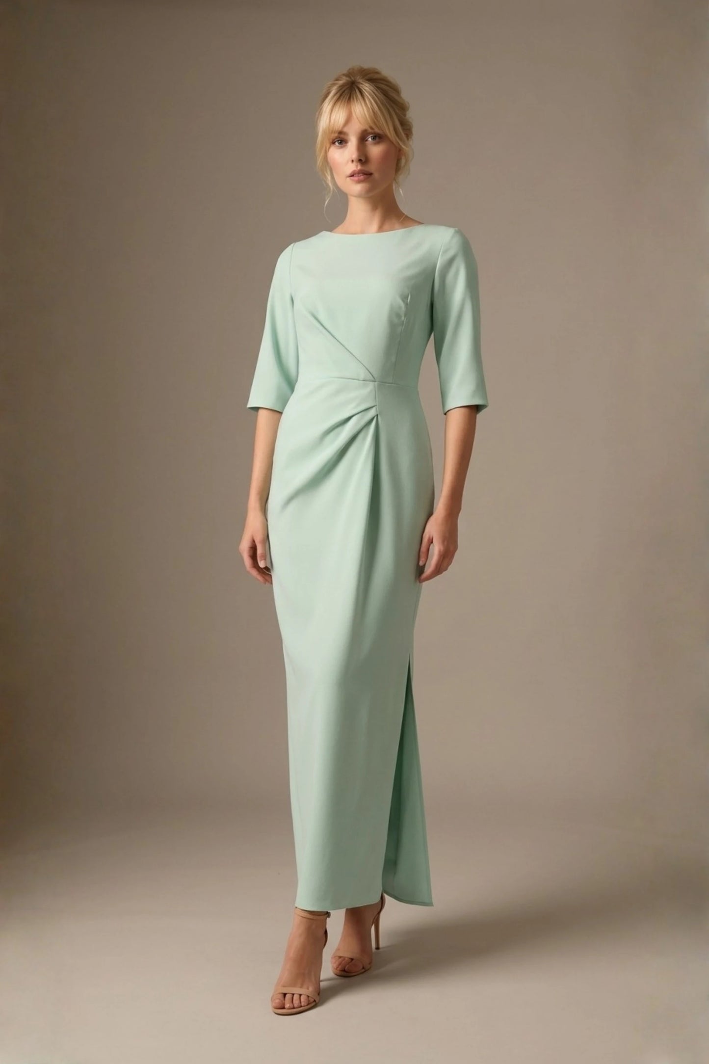 Havana Boat Neck Maxi Dress