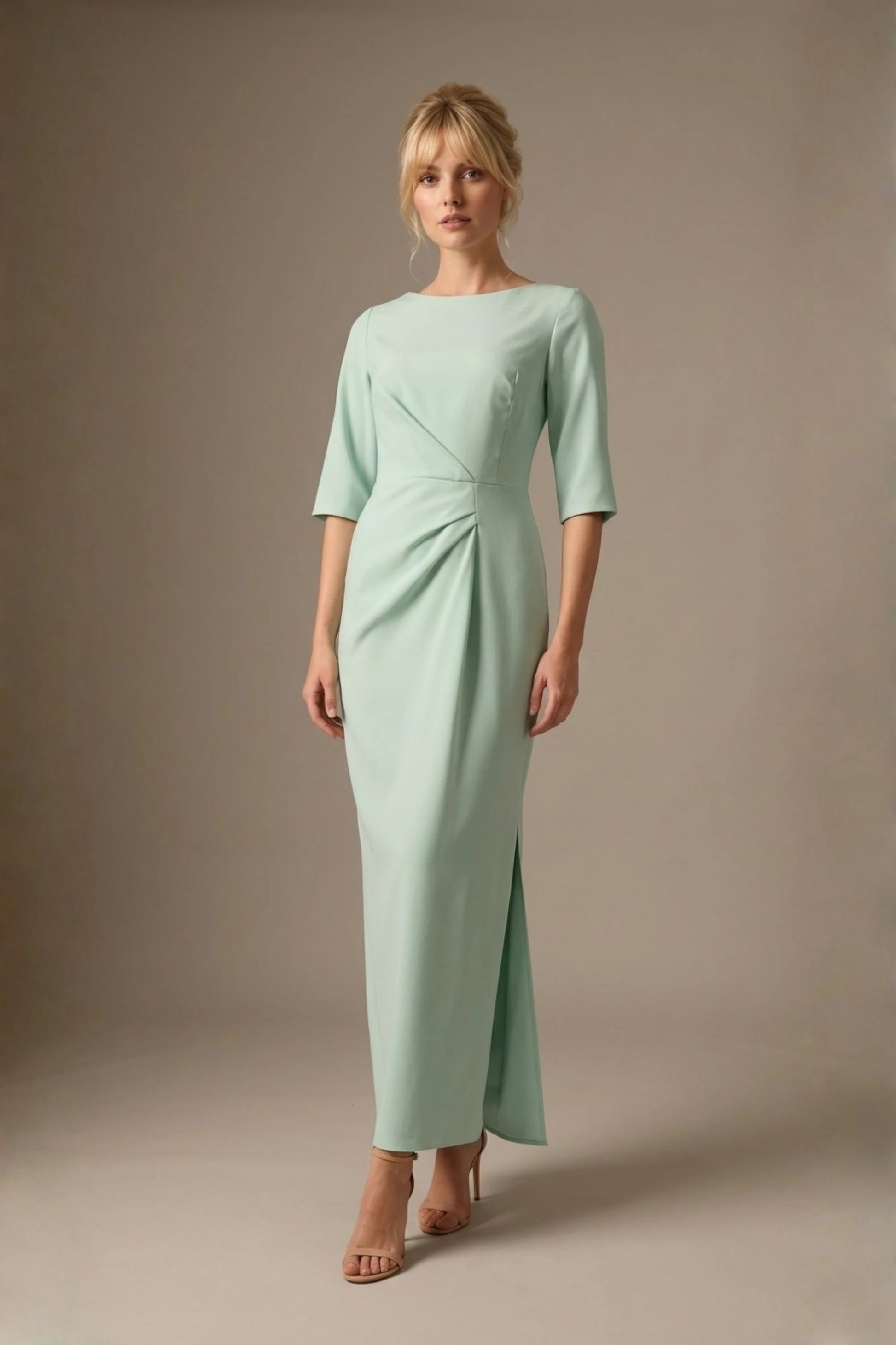 Havana Boat Neck Maxi Dress