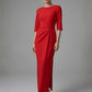 Havana Boat Neck Maxi Dress