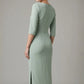 Havana Boat Neck Maxi Dress