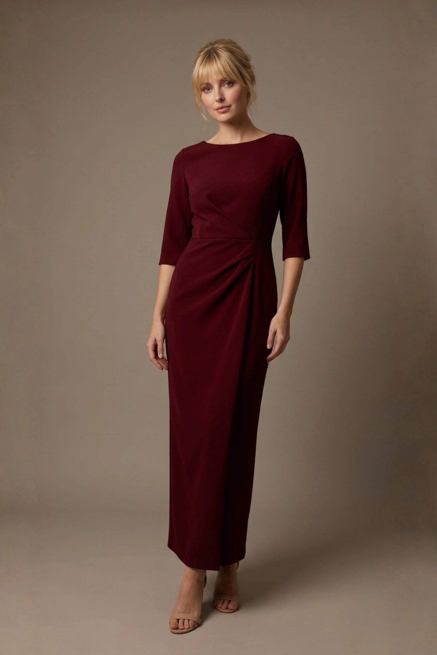 Havana Boat Neck Maxi Dress