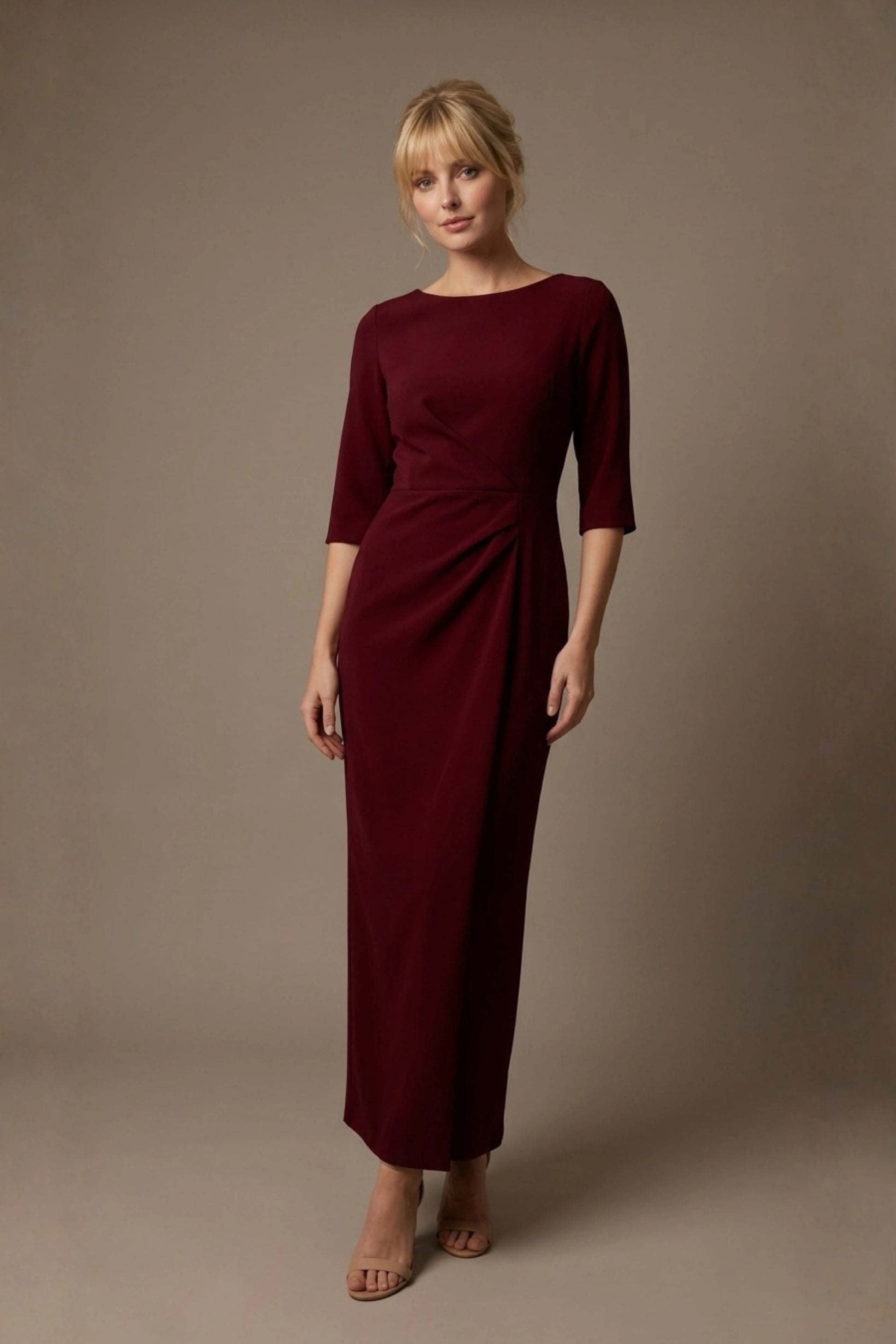 Havana Boat Neck Maxi Dress