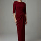 Havana Boat Neck Maxi Dress