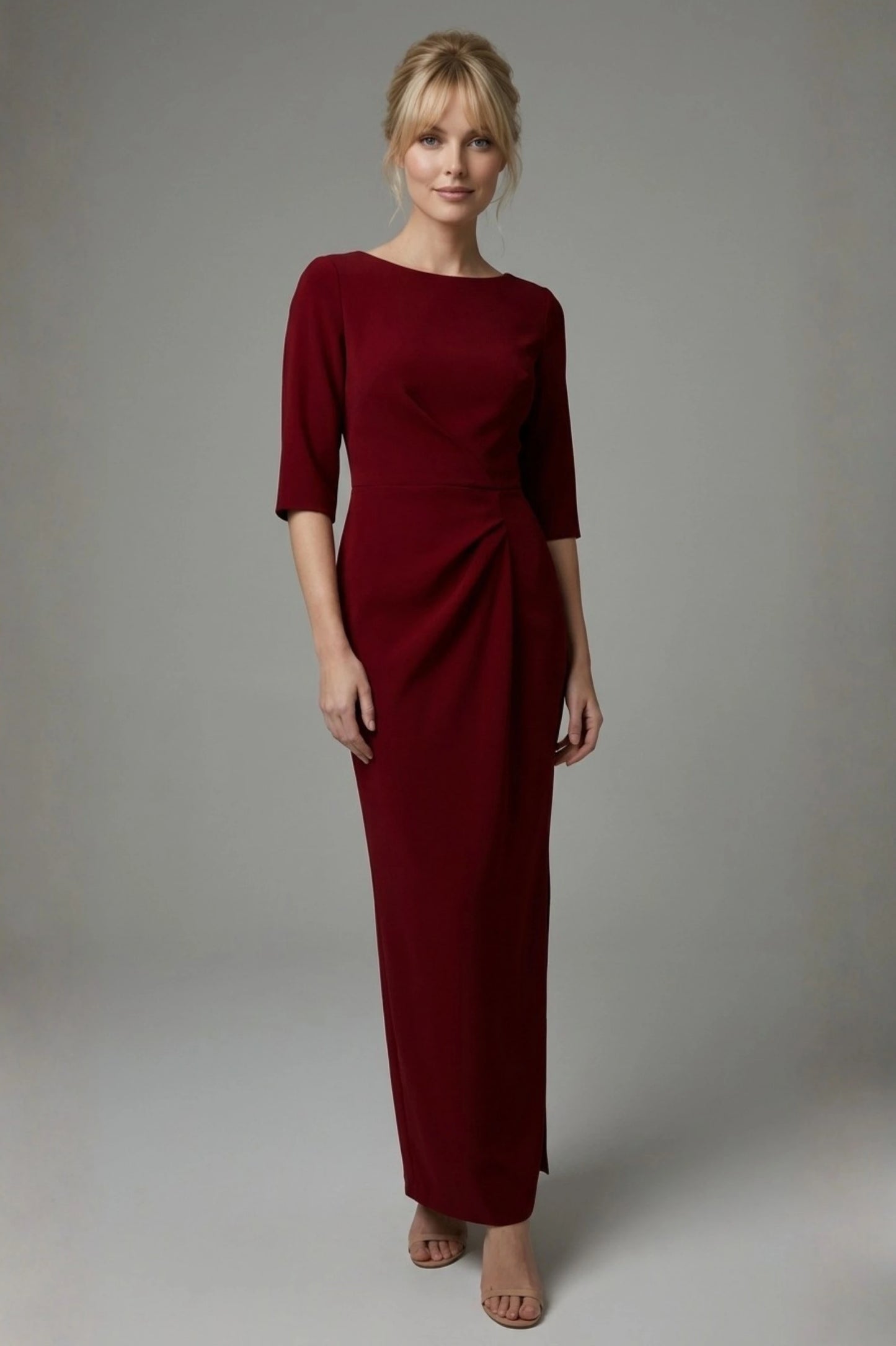 Havana Boat Neck Maxi Dress