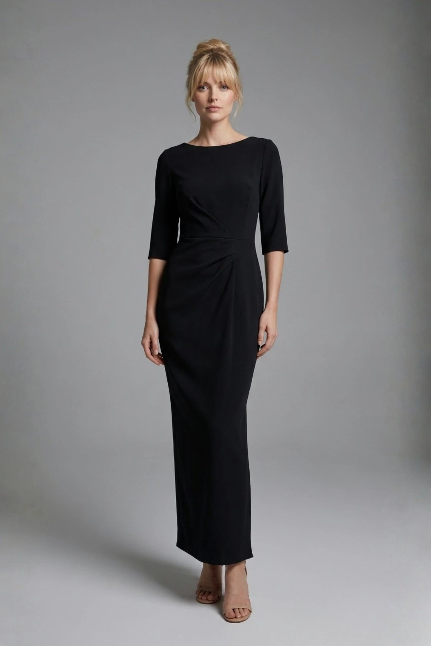 Havana Boat Neck Maxi Dress