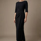 Havana Boat Neck Maxi Dress