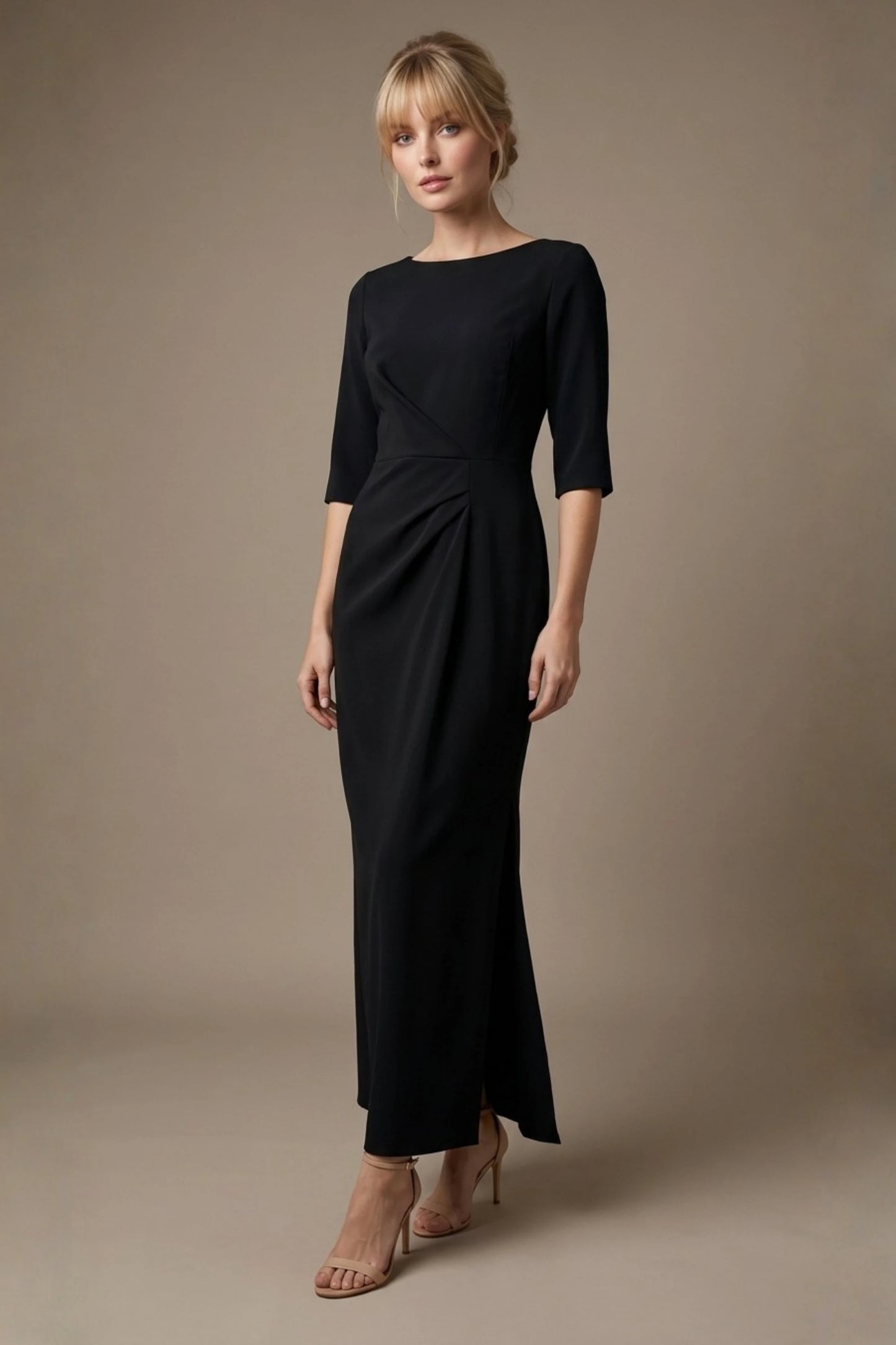 Havana Boat Neck Maxi Dress