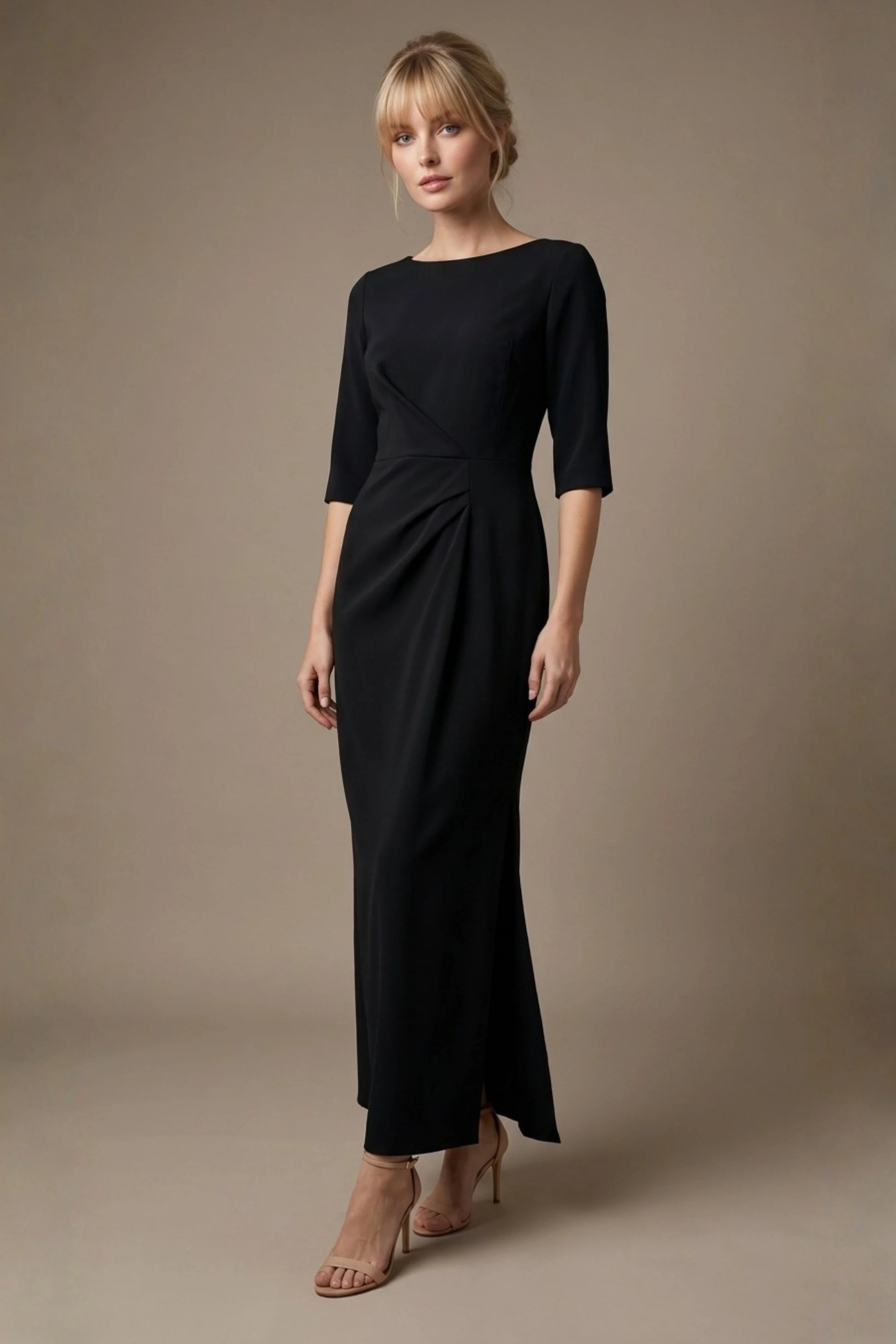 Havana Boat Neck Maxi Dress