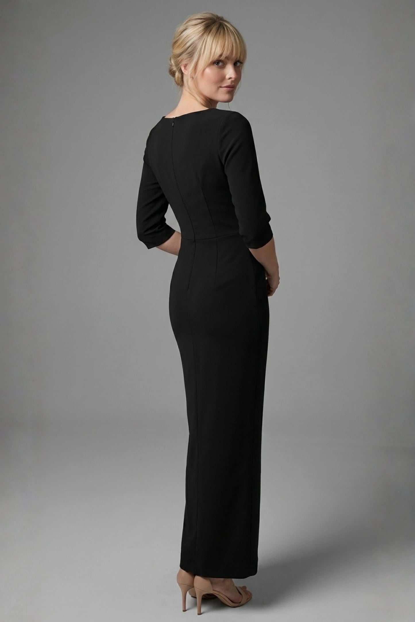 Havana Boat Neck Maxi Dress