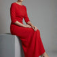 Havana Boat Neck Maxi Dress
