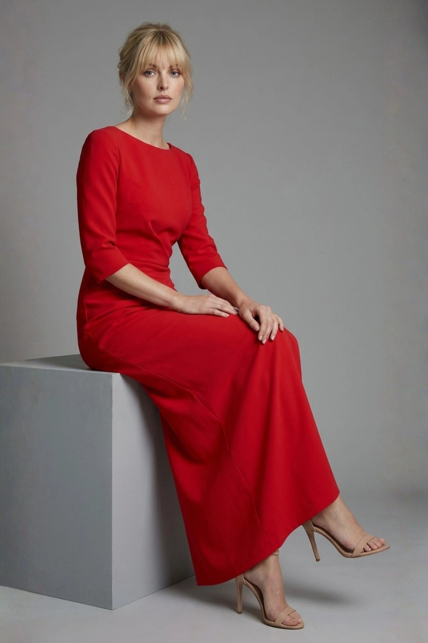 Havana Boat Neck Maxi Dress