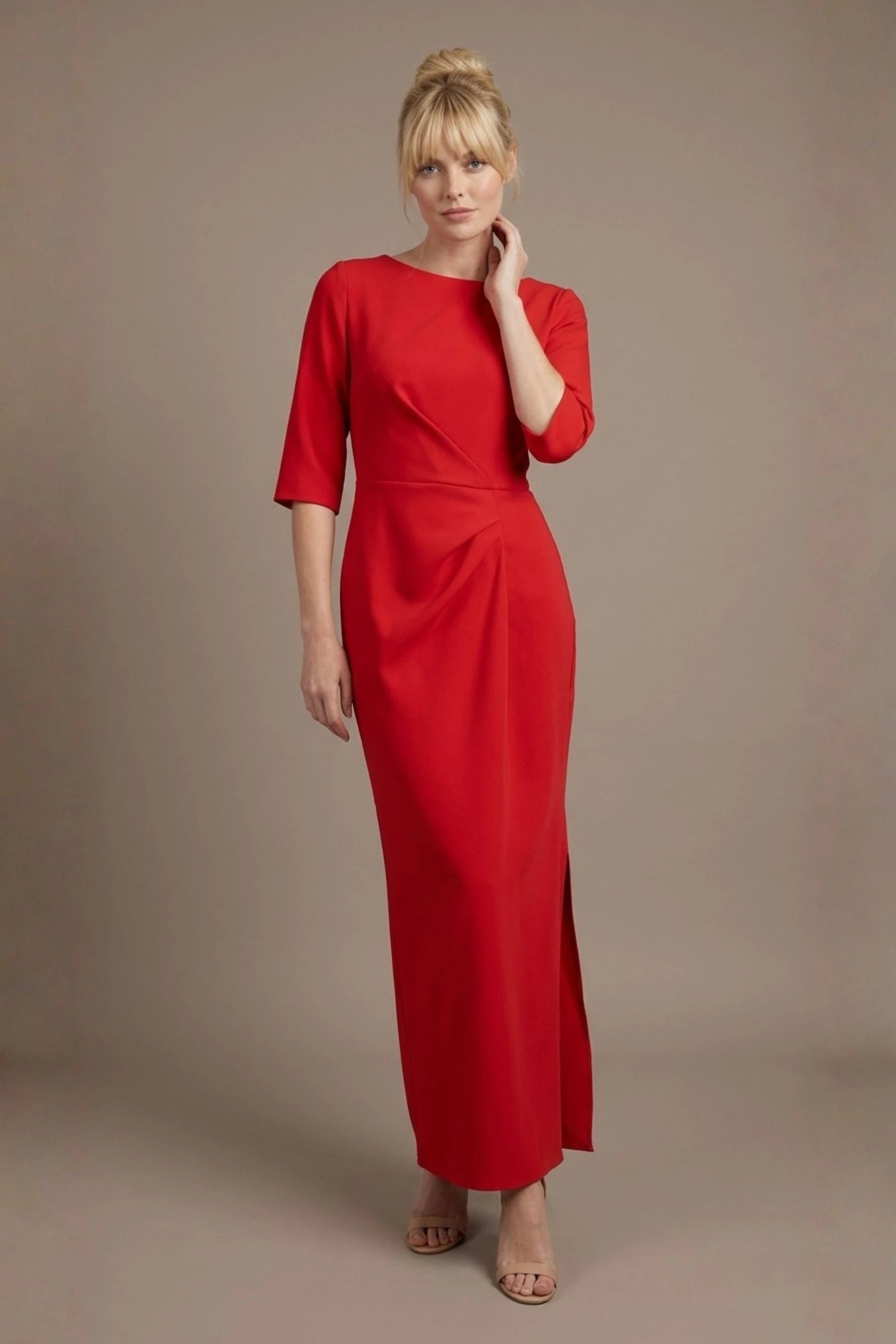 Havana Boat Neck Maxi Dress