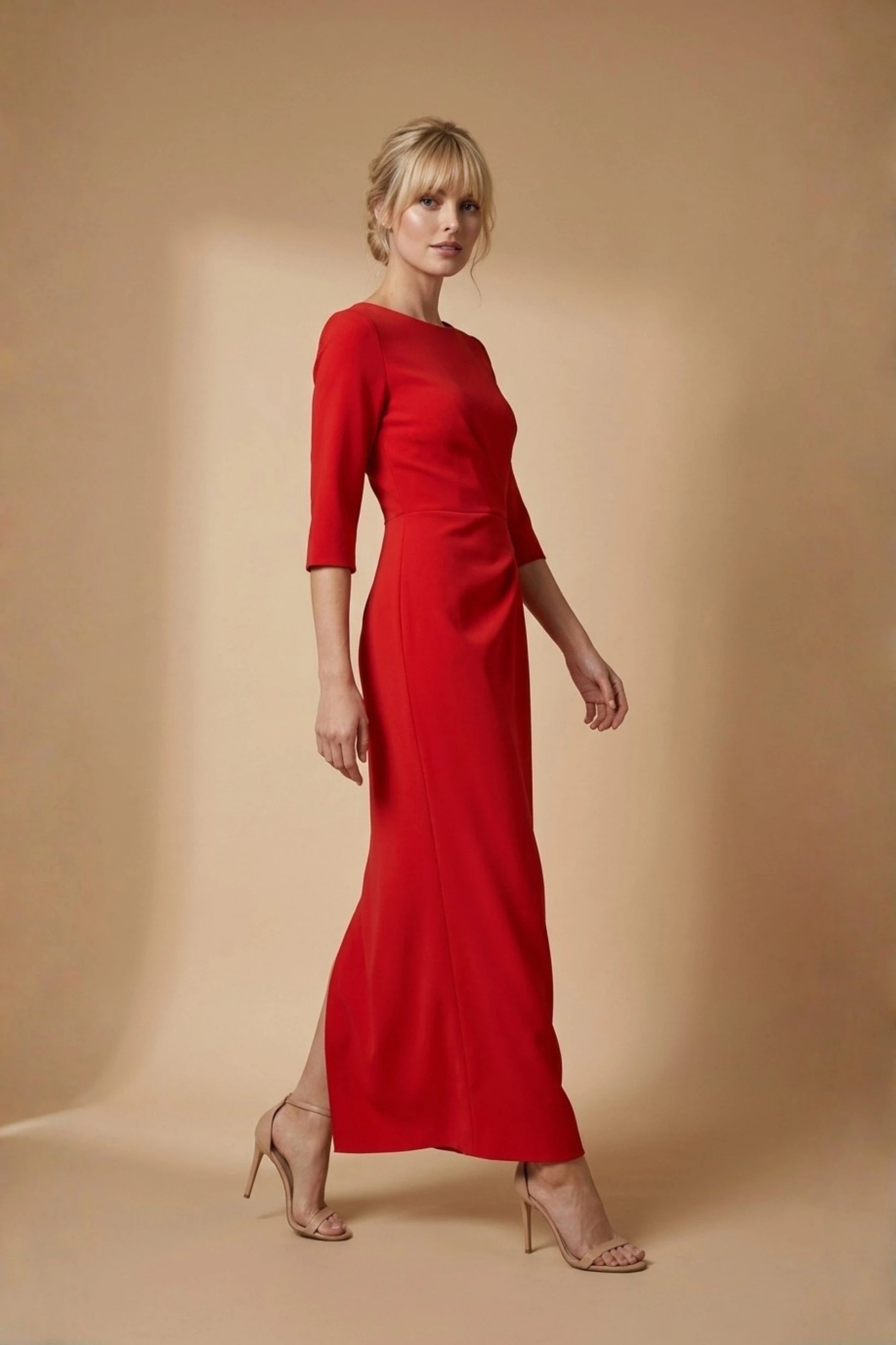 Havana Boat Neck Maxi Dress