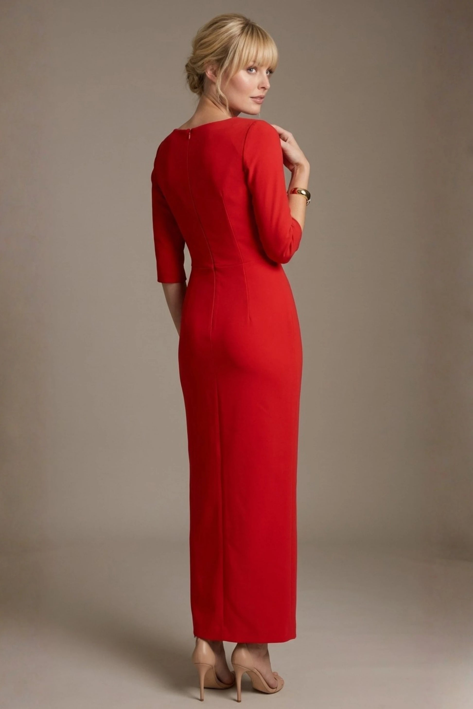 Havana Boat Neck Maxi Dress