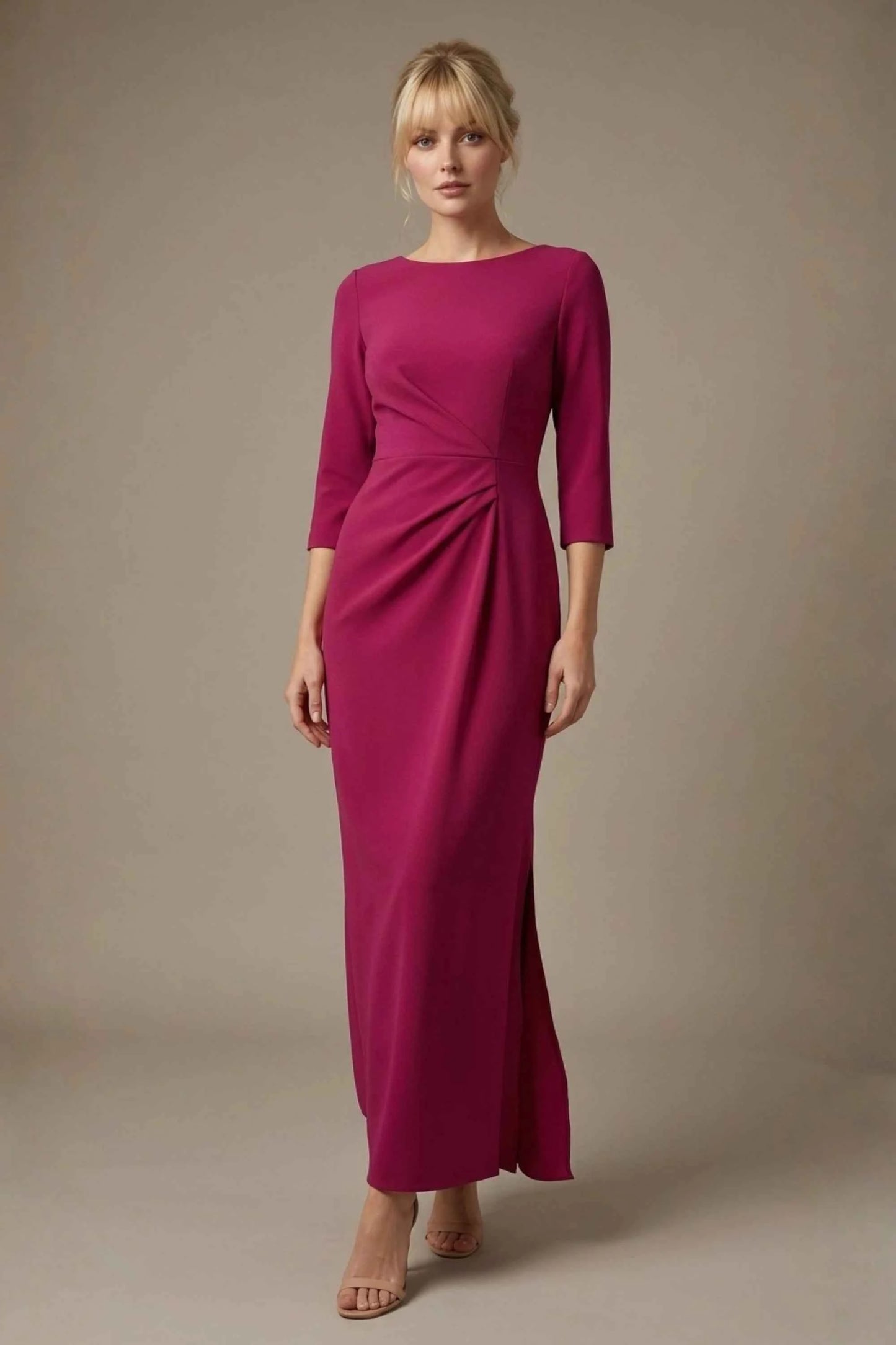 Havana Boat Neck Maxi Dress