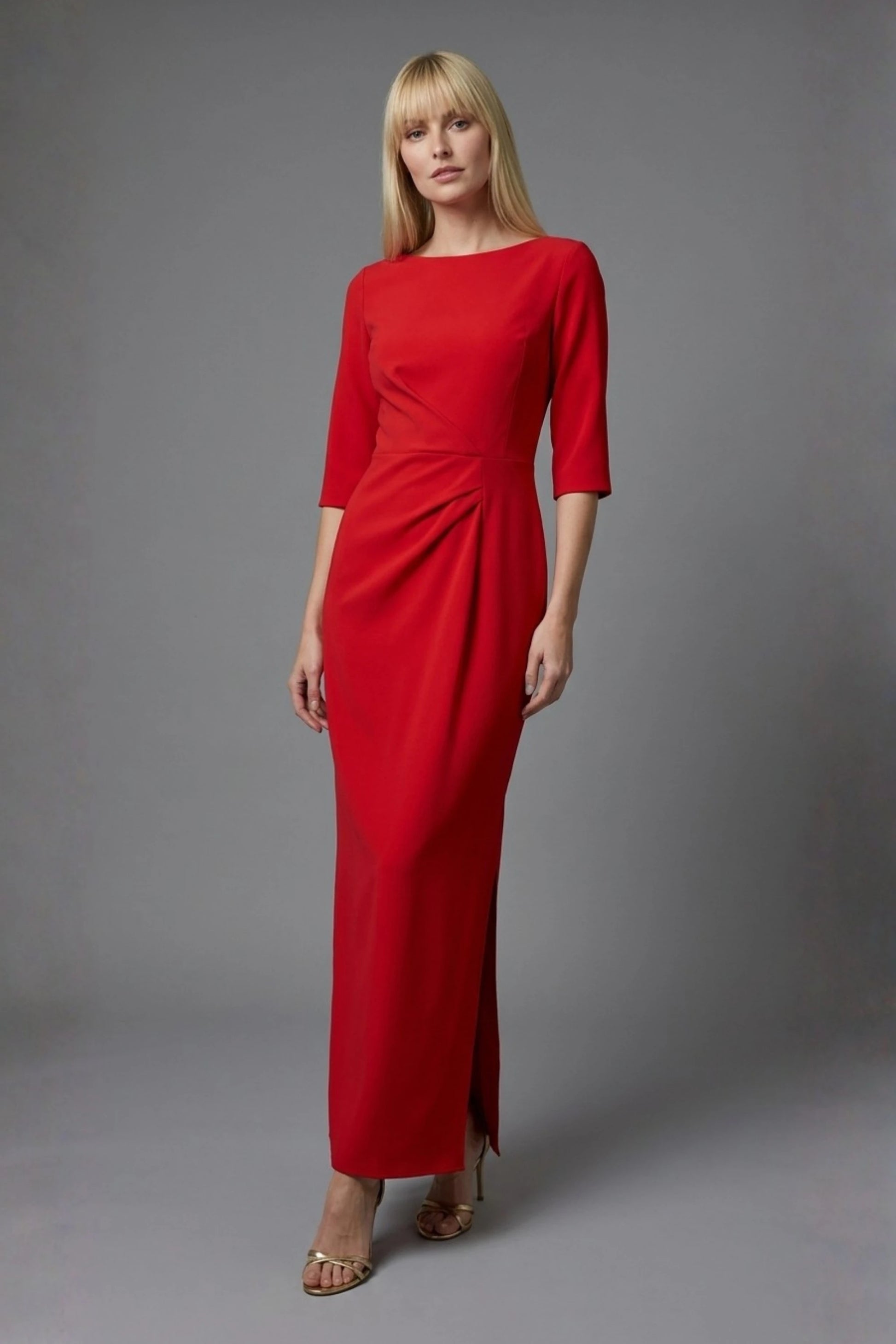Havana Boat Neck Maxi Dress