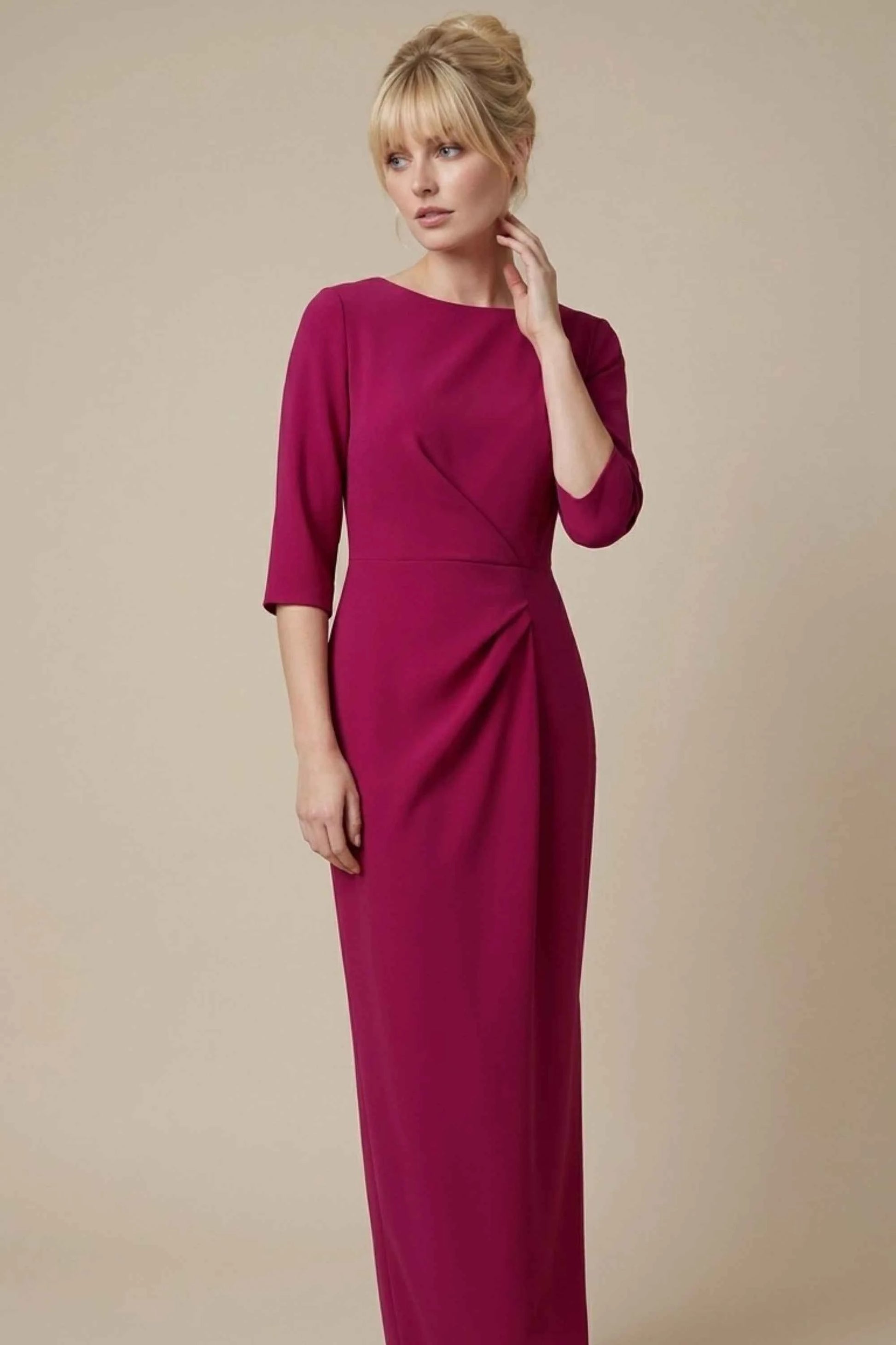 Havana Boat Neck Maxi Dress