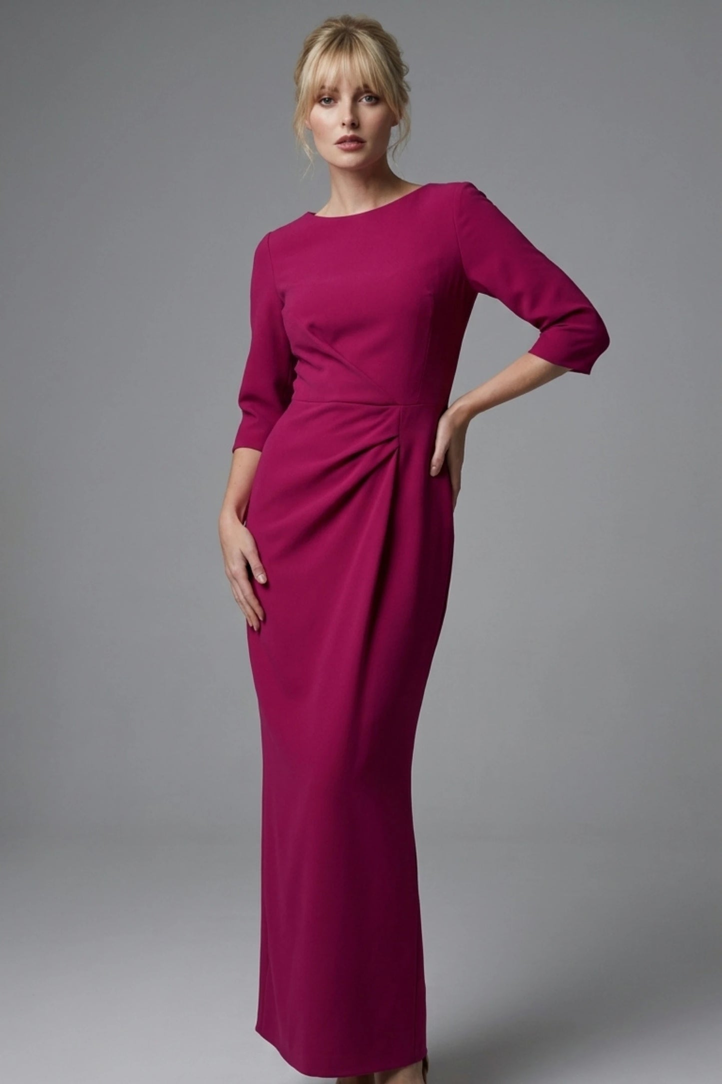 Havana Boat Neck Maxi Dress