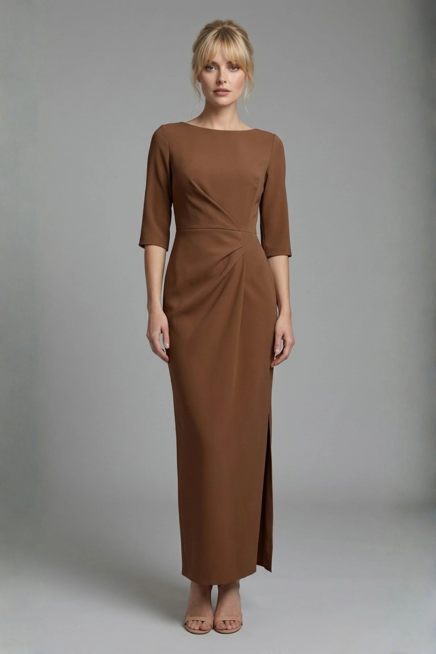 Havana Boat Neck Maxi Dress