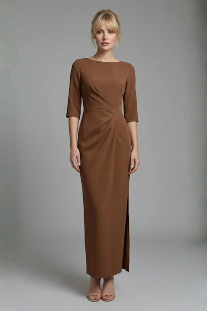 Havana Boat Neck Maxi Dress