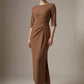 Havana Boat Neck Maxi Dress