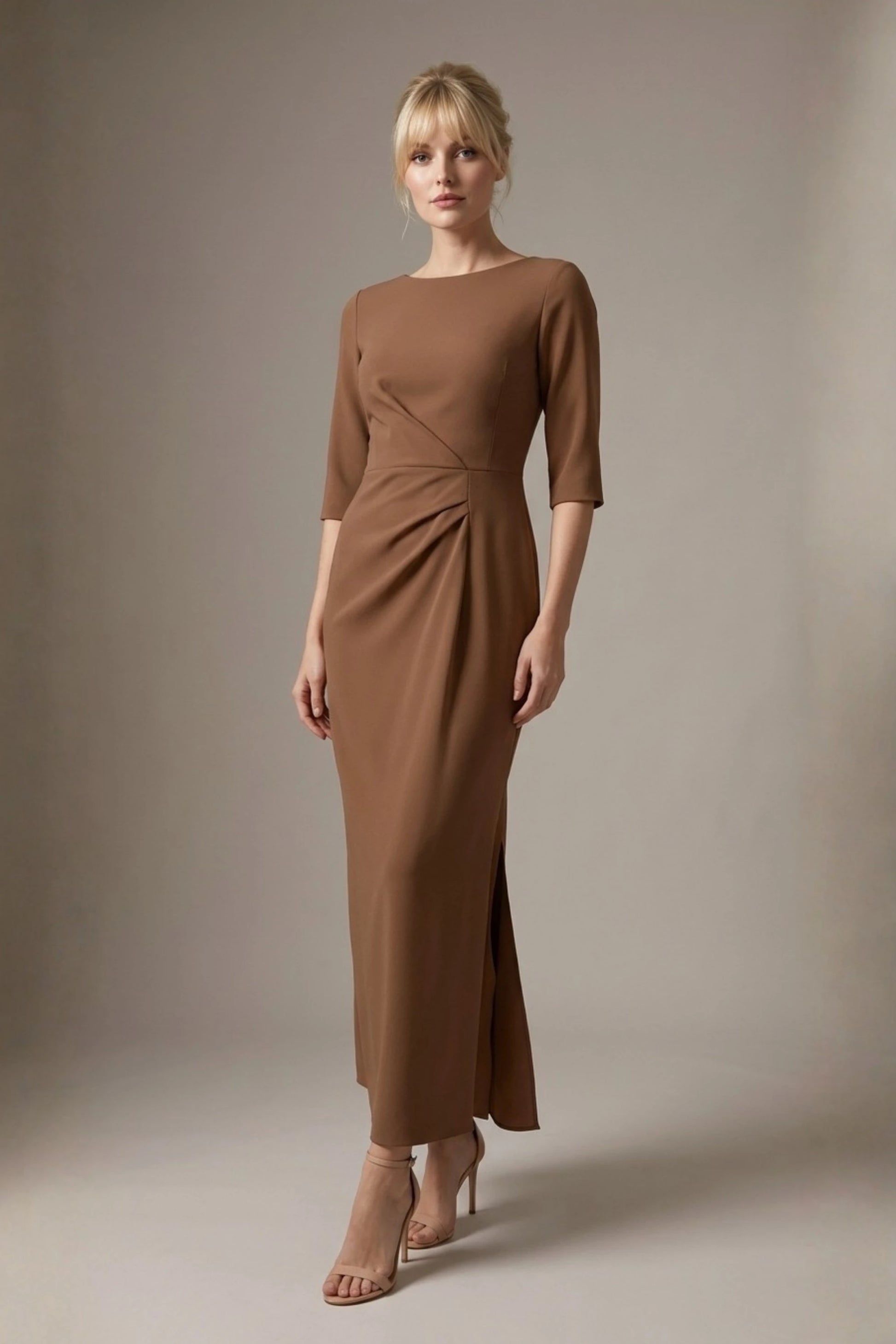 Havana Boat Neck Maxi Dress