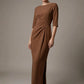 Havana Boat Neck Maxi Dress