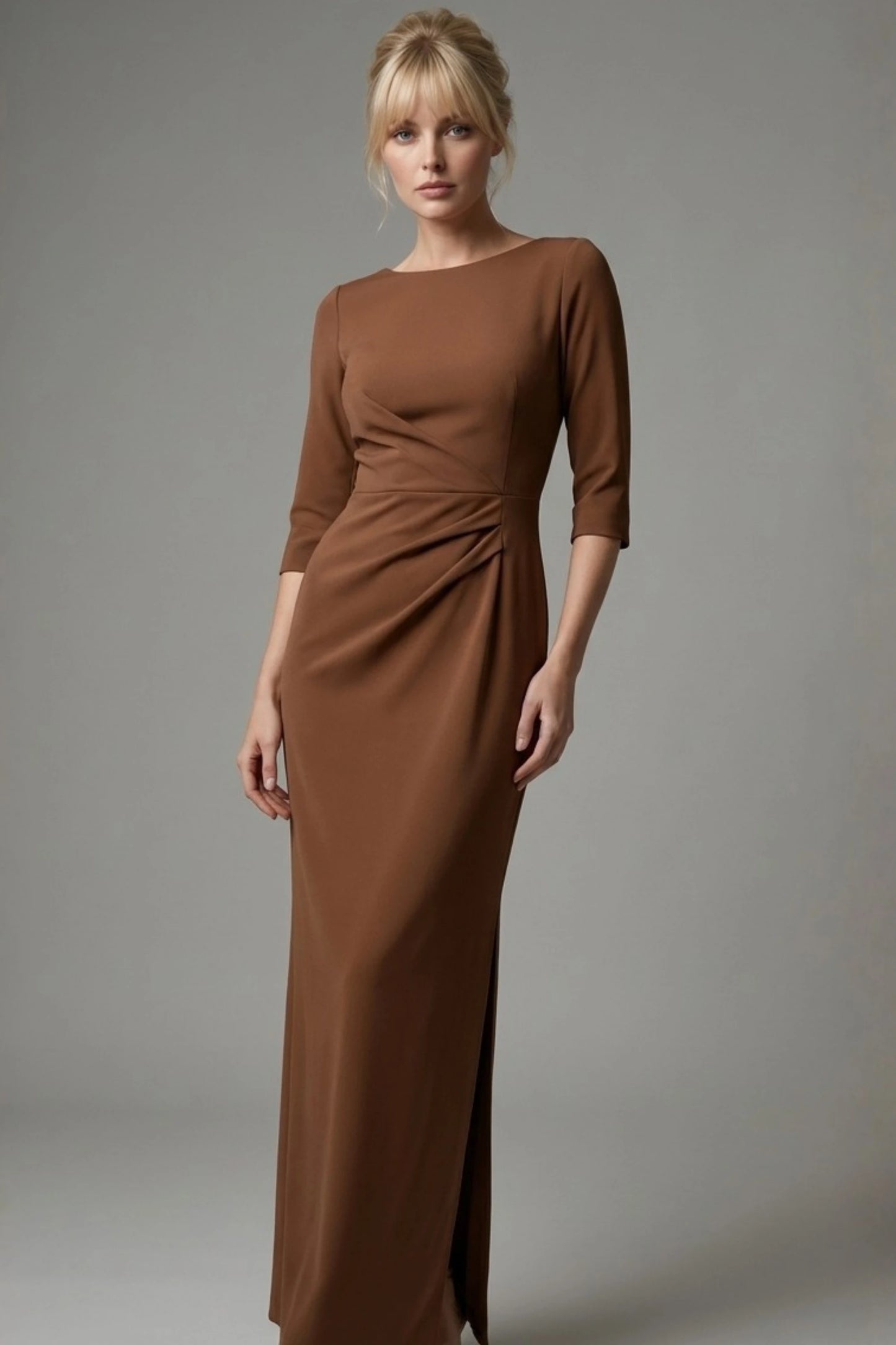 Havana Boat Neck Maxi Dress