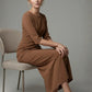 Havana Boat Neck Maxi Dress