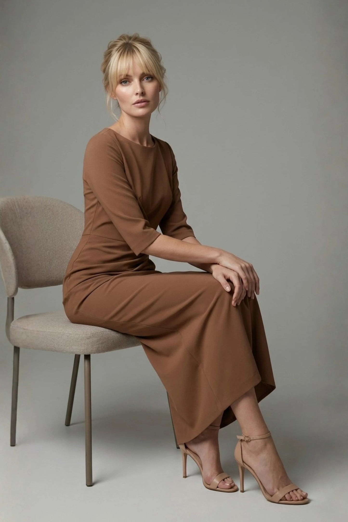 Havana Boat Neck Maxi Dress